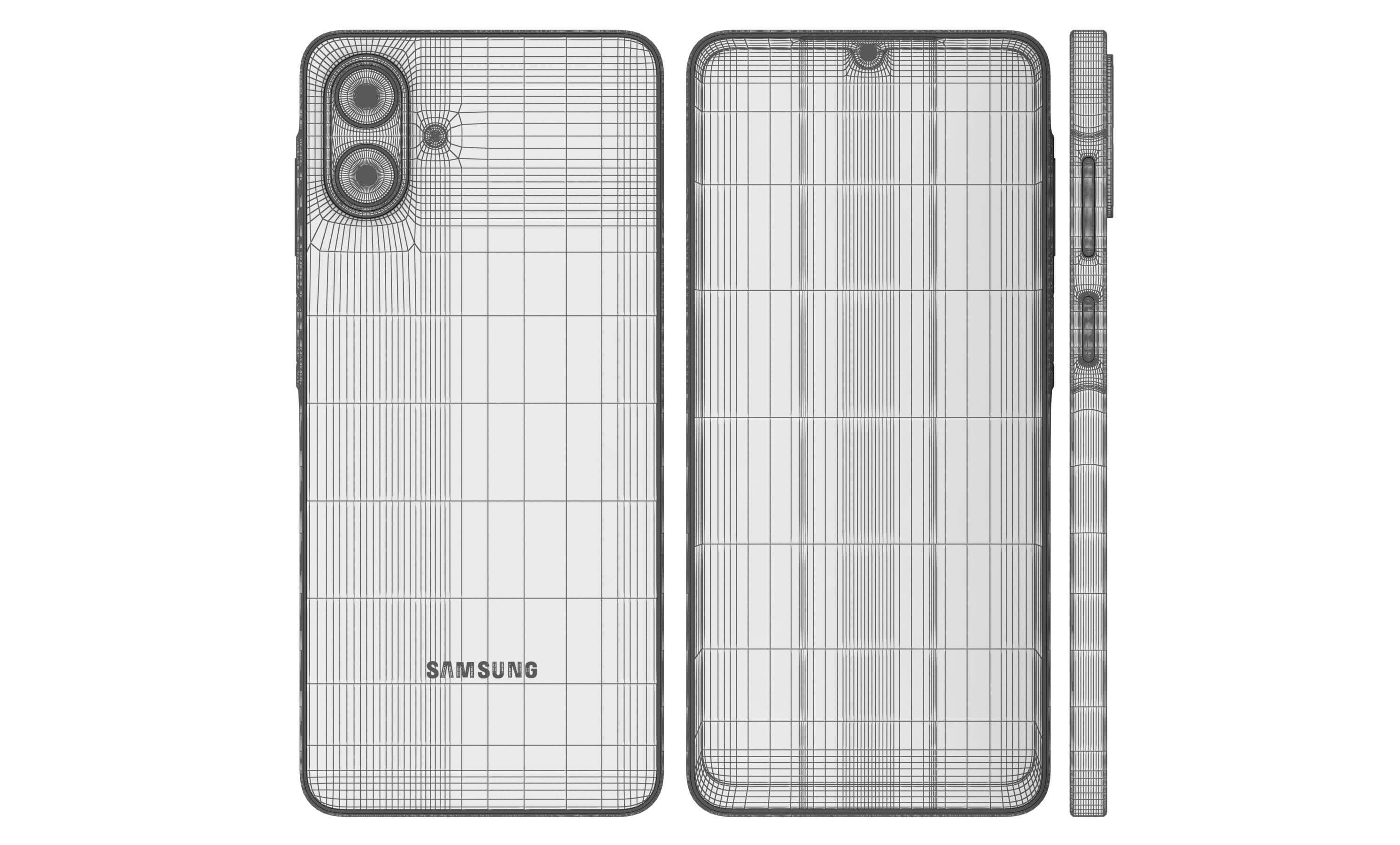 Samsung Galaxy F08 LTE Dark Blue 3D Model