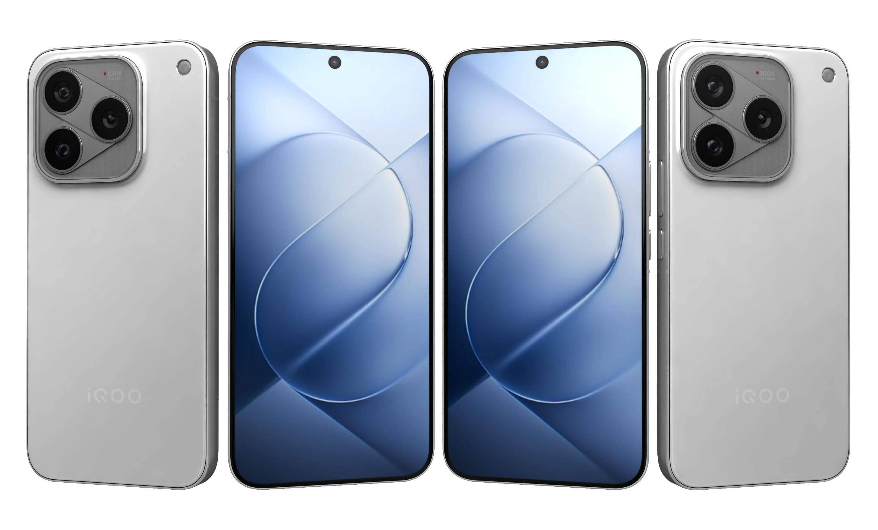 Vivo iQOO 16 Silver 3D Model