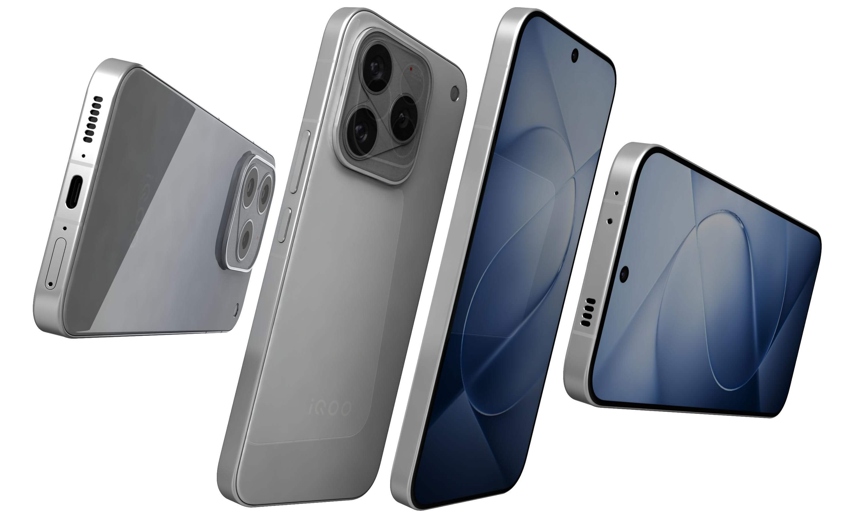 Vivo iQOO 16 Silver 3D Model