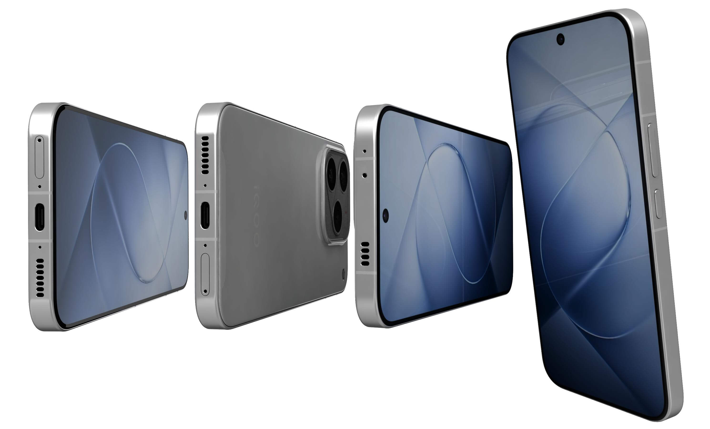 Vivo iQOO 16 Silver 3D Model