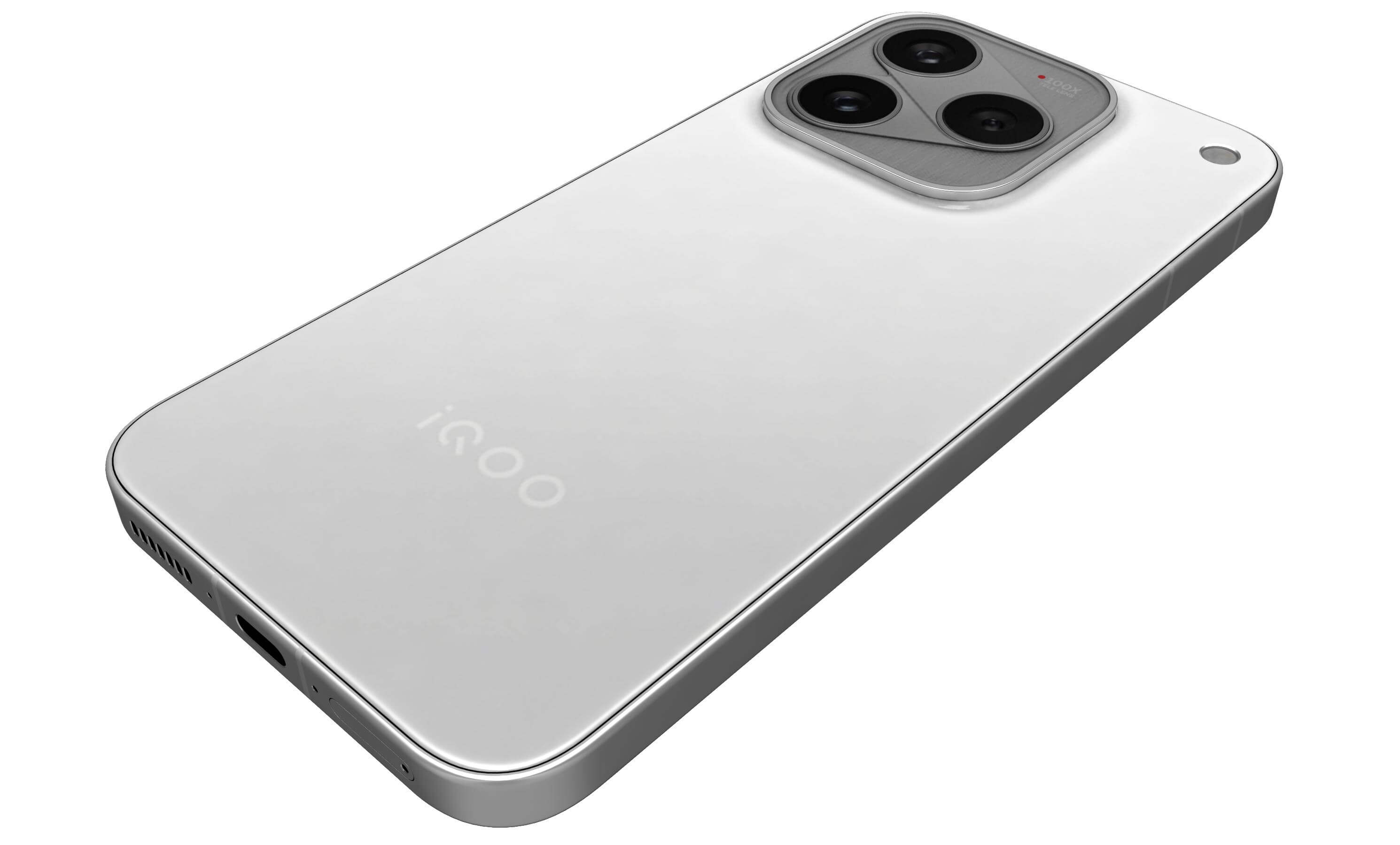 Vivo iQOO 16 Silver 3D Model