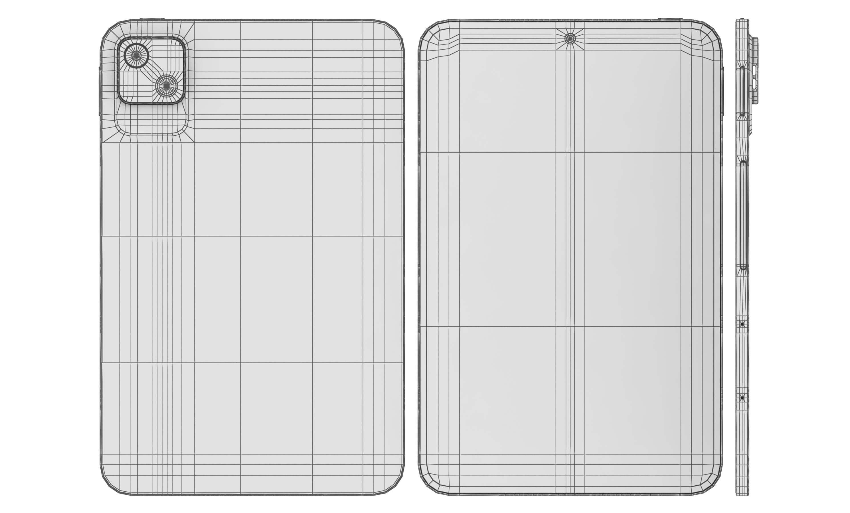Vivo iQOO Pad Ultra Black and White 3D Model