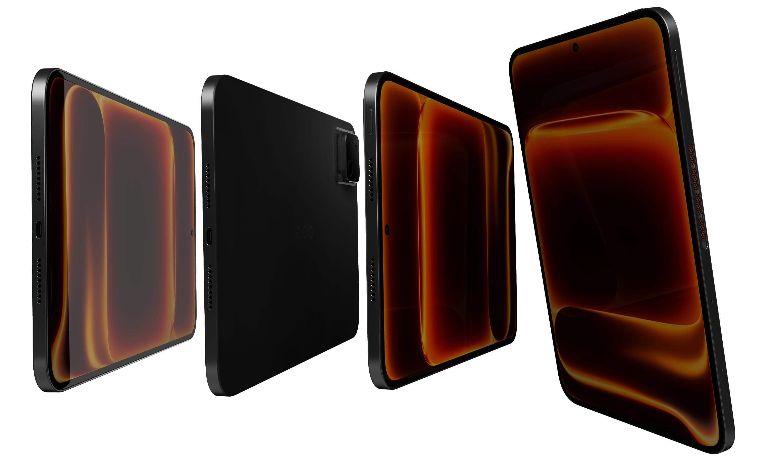 Vivo iQOO Pad Ultra Black 3D Model