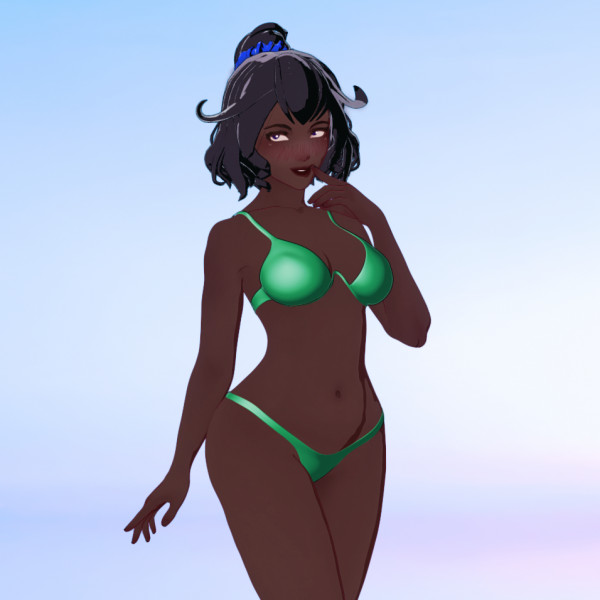 Itsy Bitsy Green Bikini