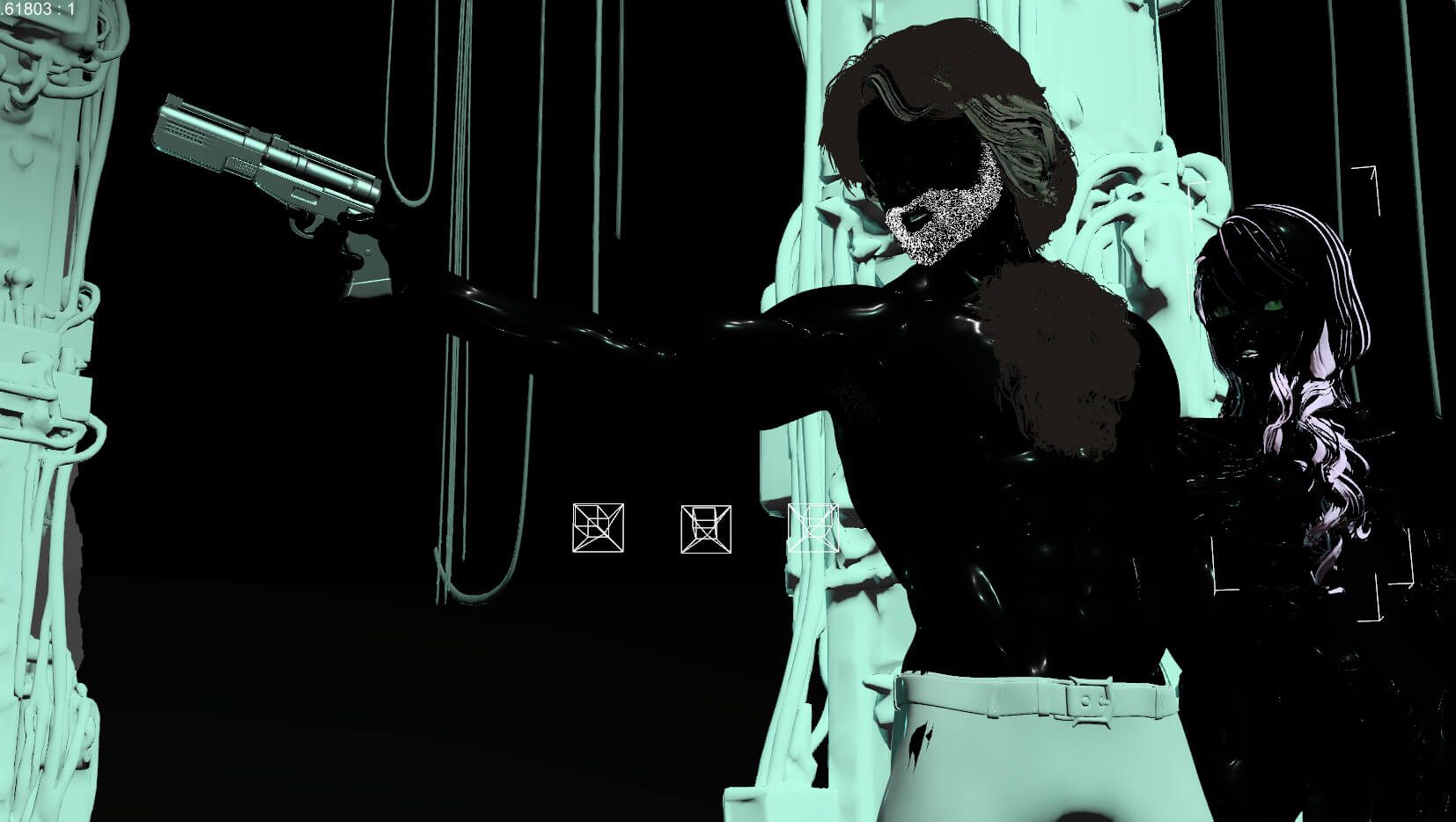 Save the Cowgirl 3D Render, Digital Artwork by Rhibles