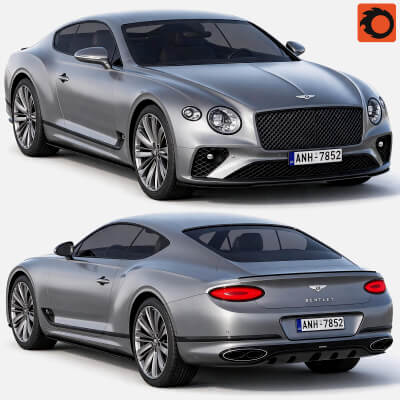 Bentley Continental GT Luxury Sport Coupe 3D model