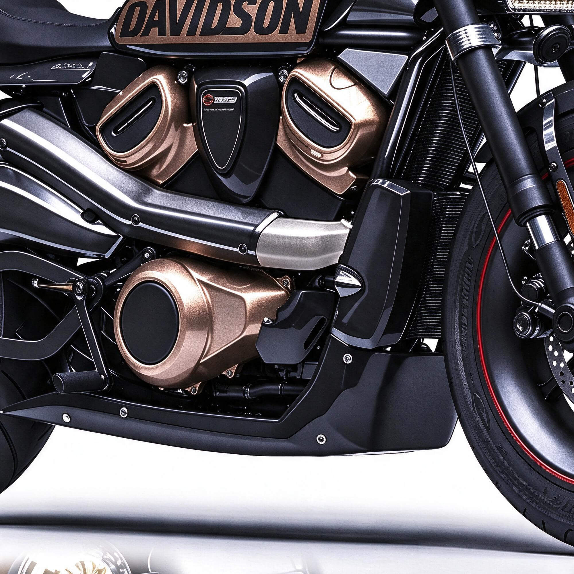Black Harley-Davidson Custom Cruiser Motorcycle 3D Model 3D Model