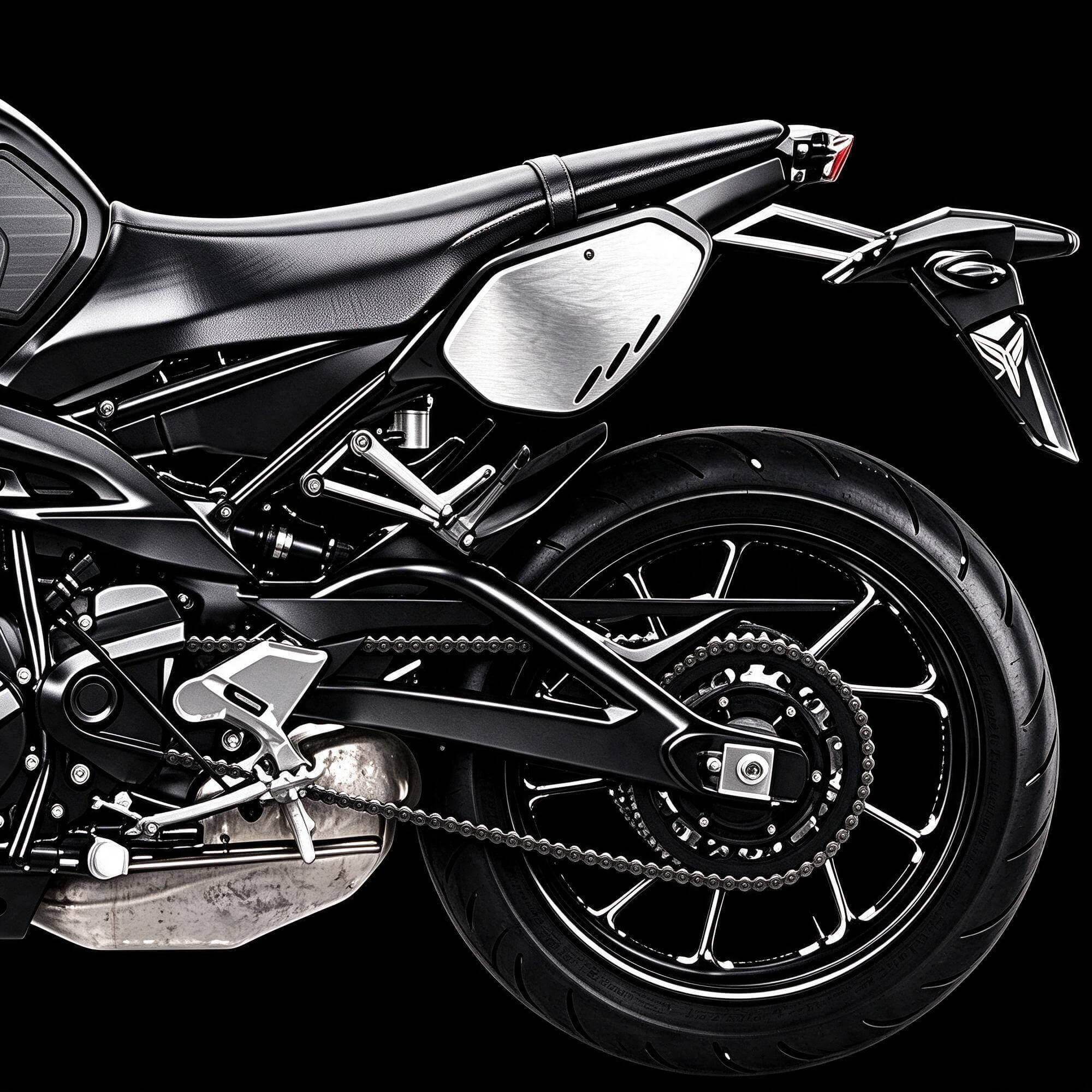 Black Yamaha MT Series Naked Street Motorcycle 3D Model 3D Model