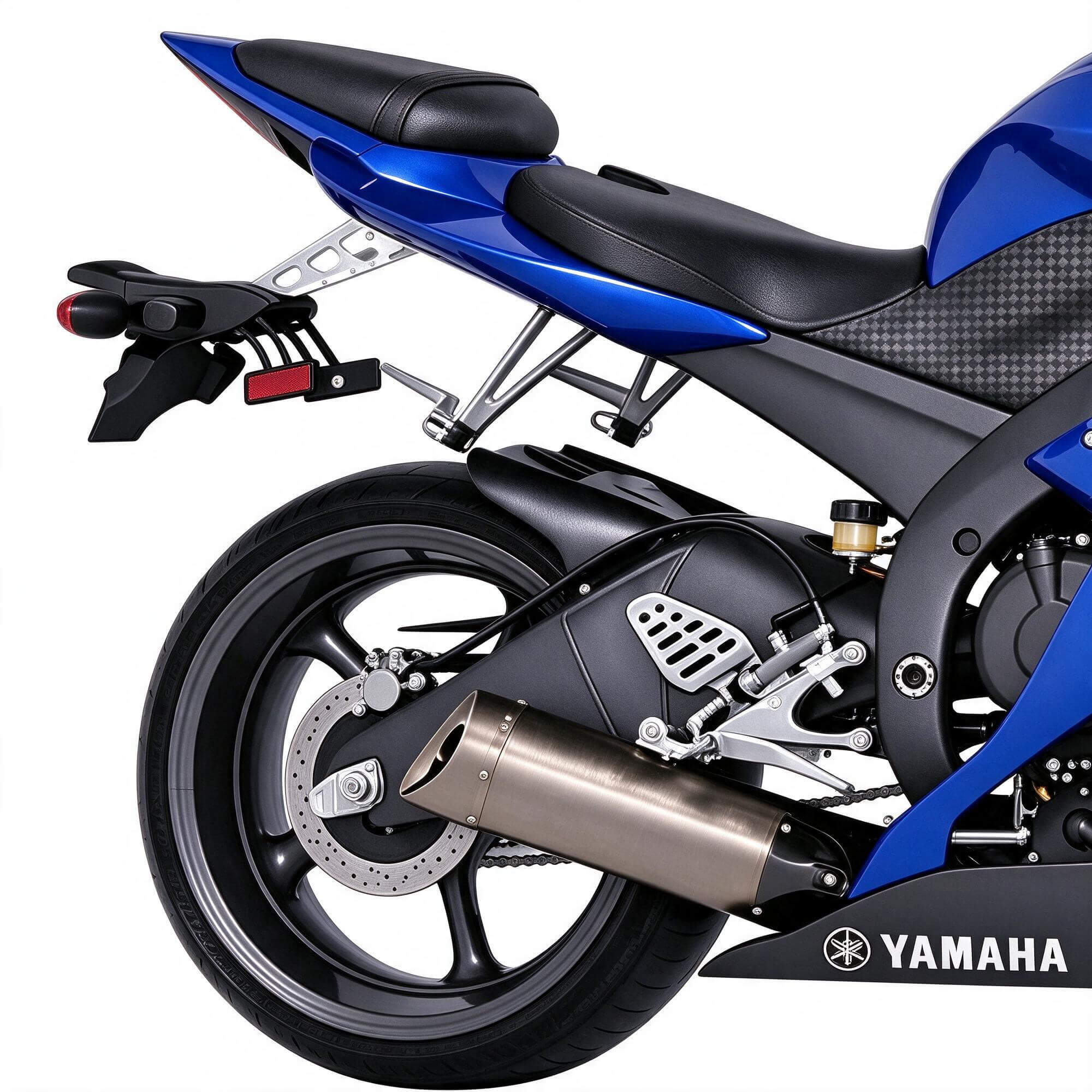 Blue Yamaha YZF R6 Sport Motorcycle 3D Model 3D Model