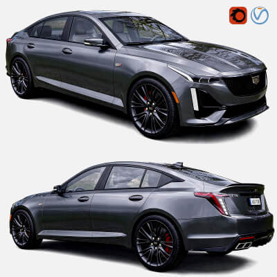 Cadillac CT5 V Sport Sedan 3D Model