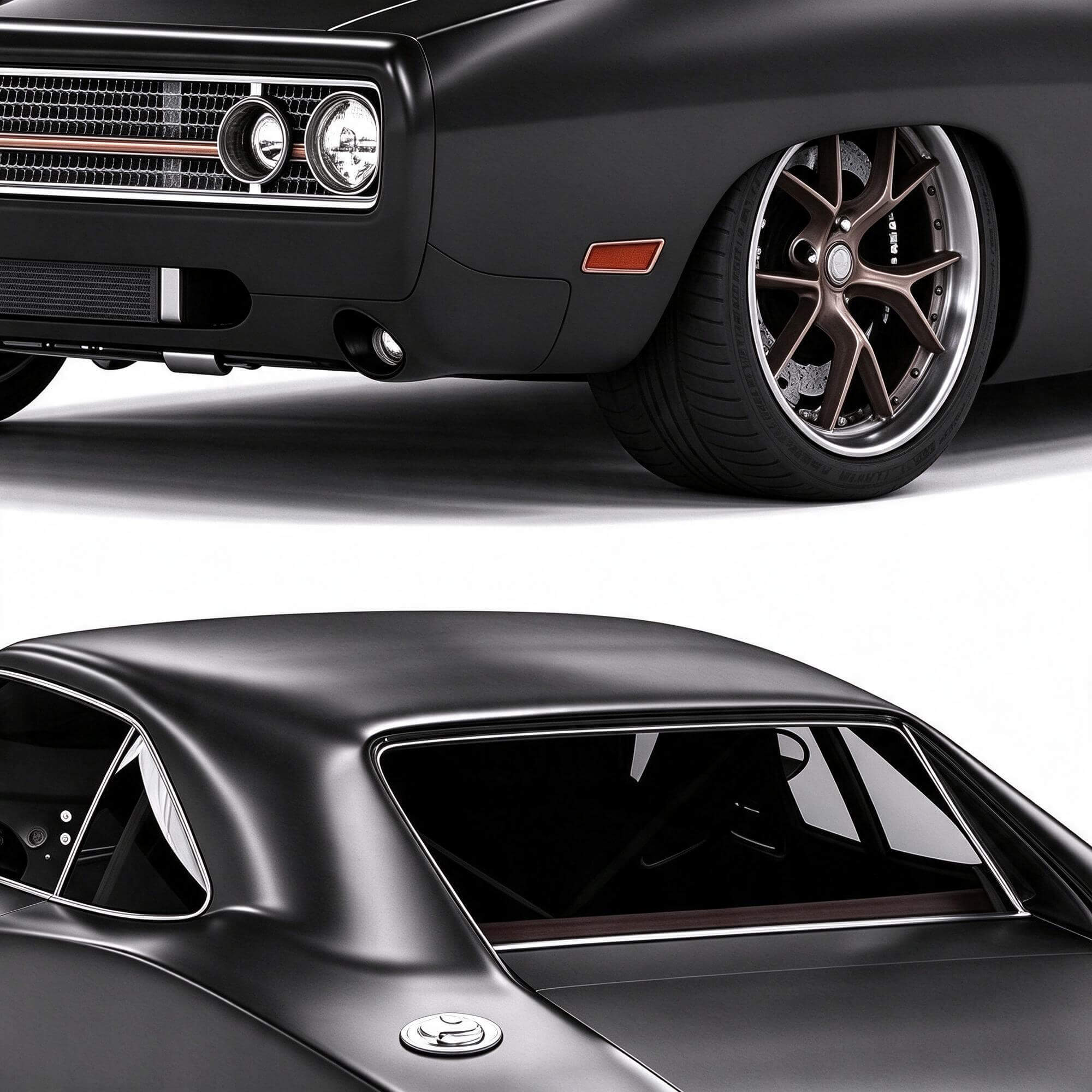 Dodge Classic Muscle Coupe 3D Model 3D Model