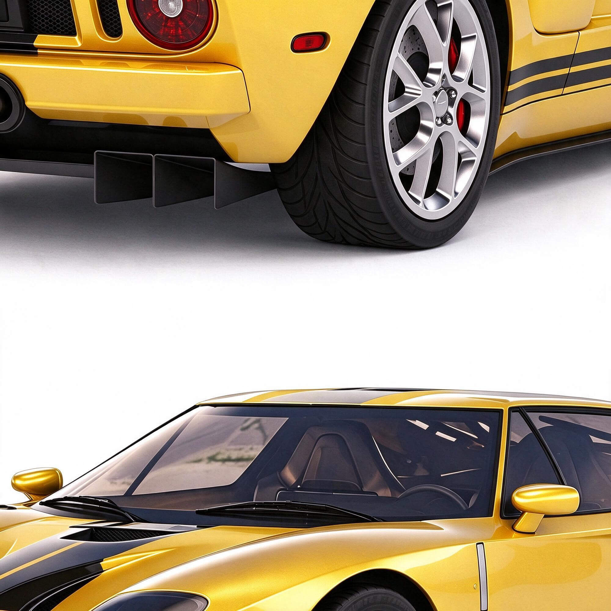 Ford GT Classic Supercar 3D Model 3D Model