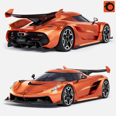 Koenigsegg Jesko Hypercar 3D Model