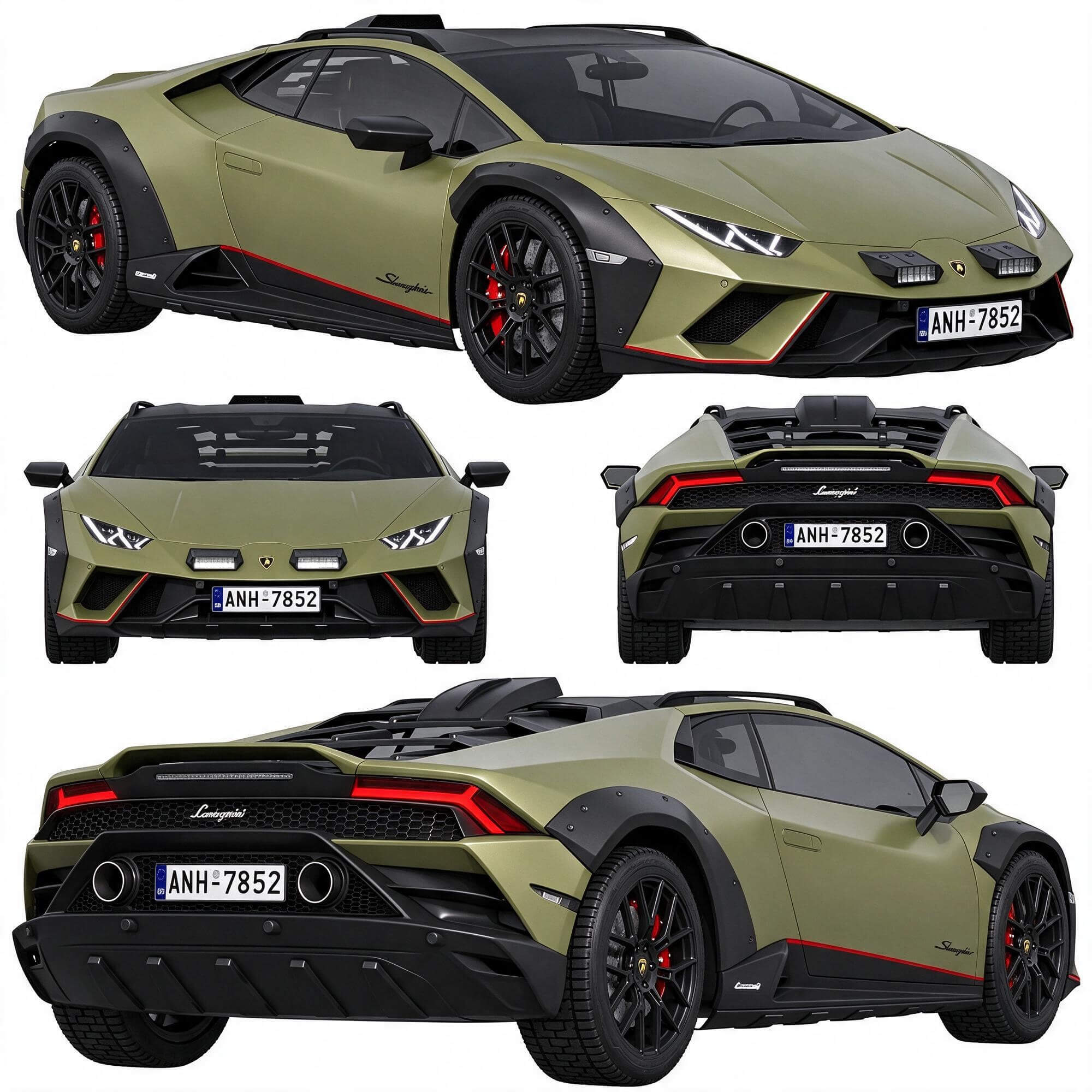 Lamborghini Hurac&aacuten Sterrato Sportcar 3D Model 3D Model