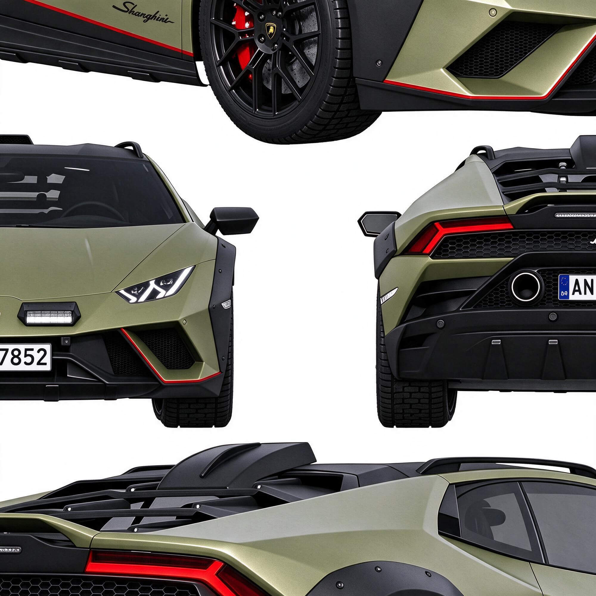 Lamborghini Hurac&aacuten Sterrato Sportcar 3D Model 3D Model