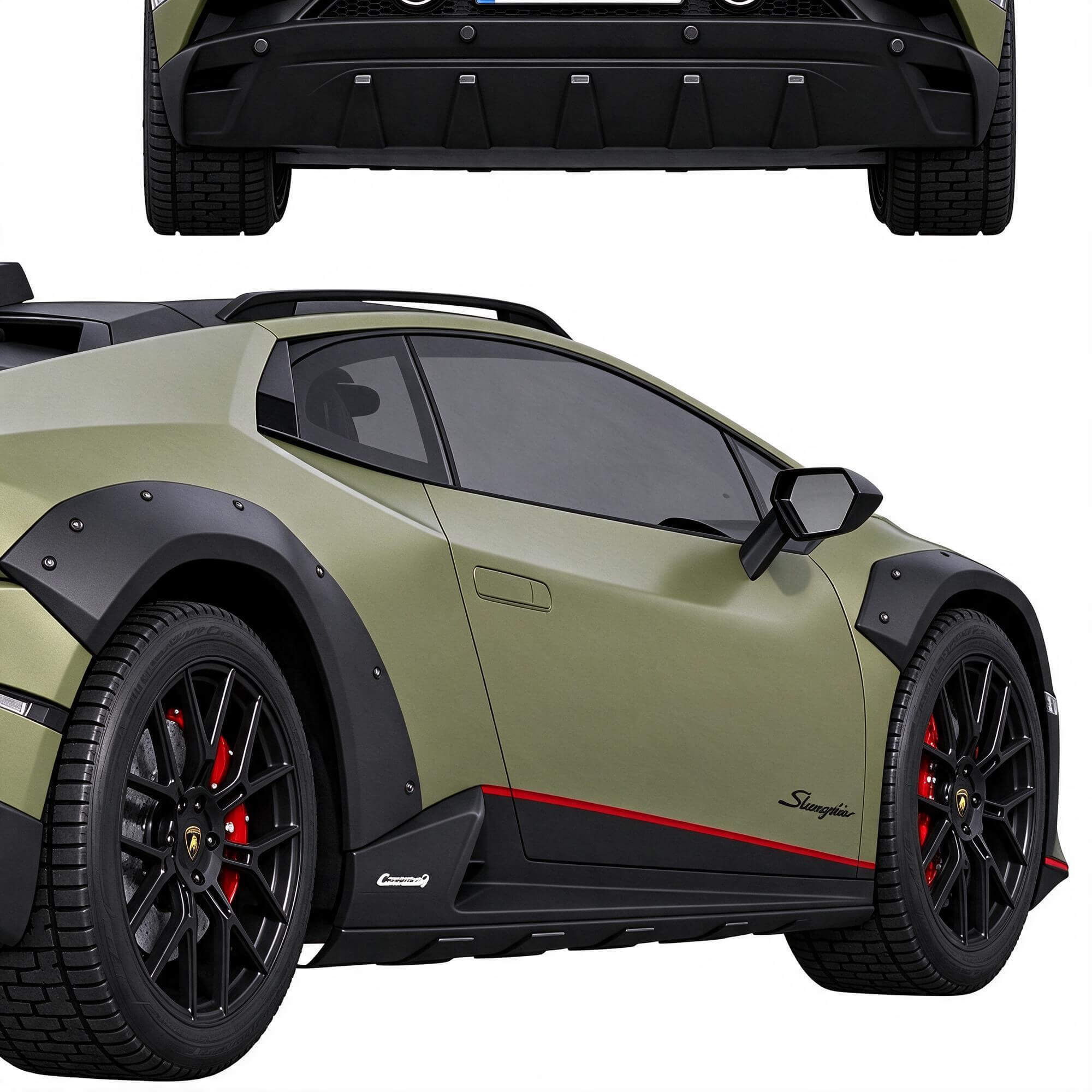 Lamborghini Huracán Sterrato Sportcar 3D Model 3D Model
