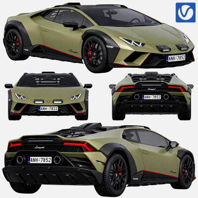 Lamborghini Hurac&aacute;n Sterrato Sportcar 3D Model