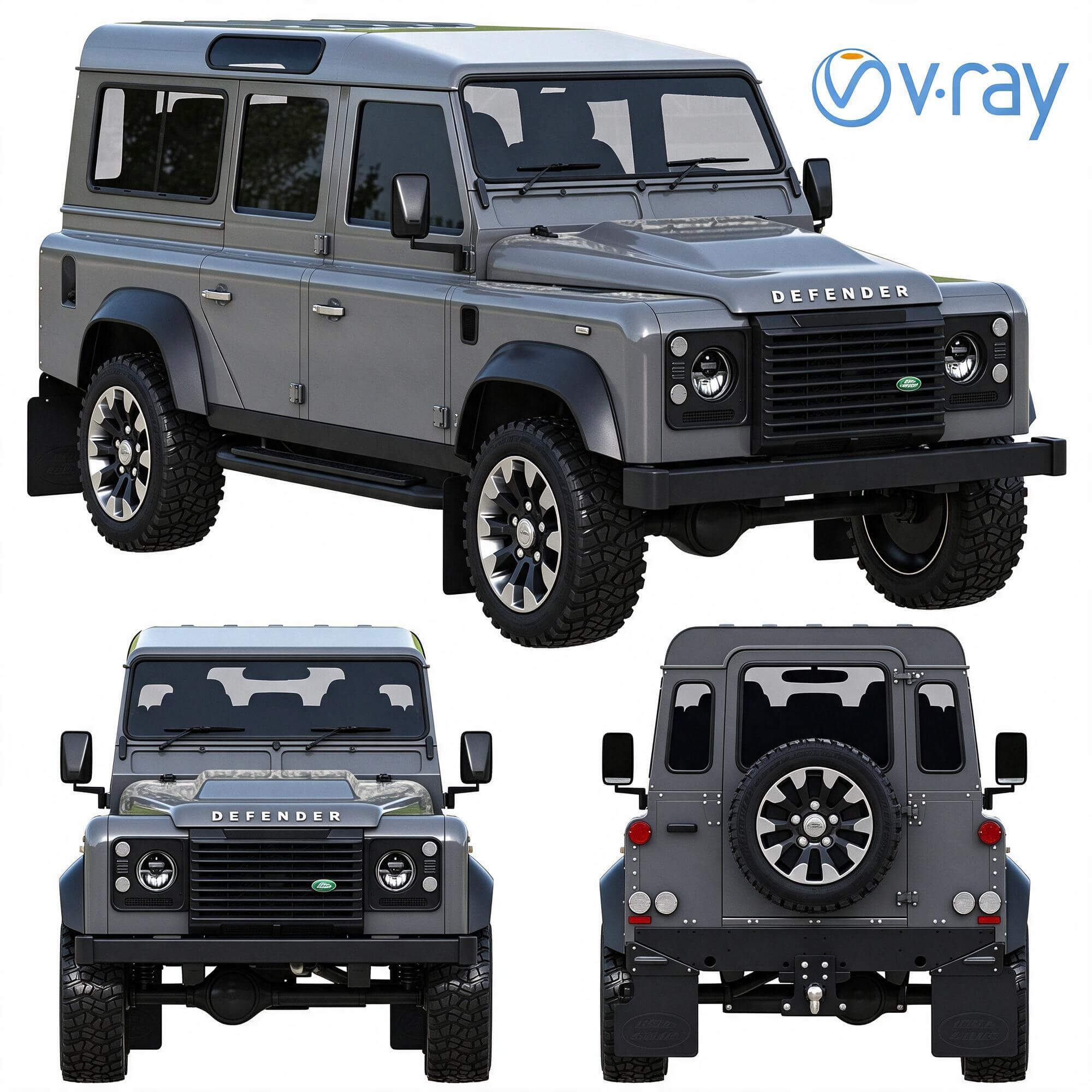 Land Rover Defender 110 3D Model 3D Model