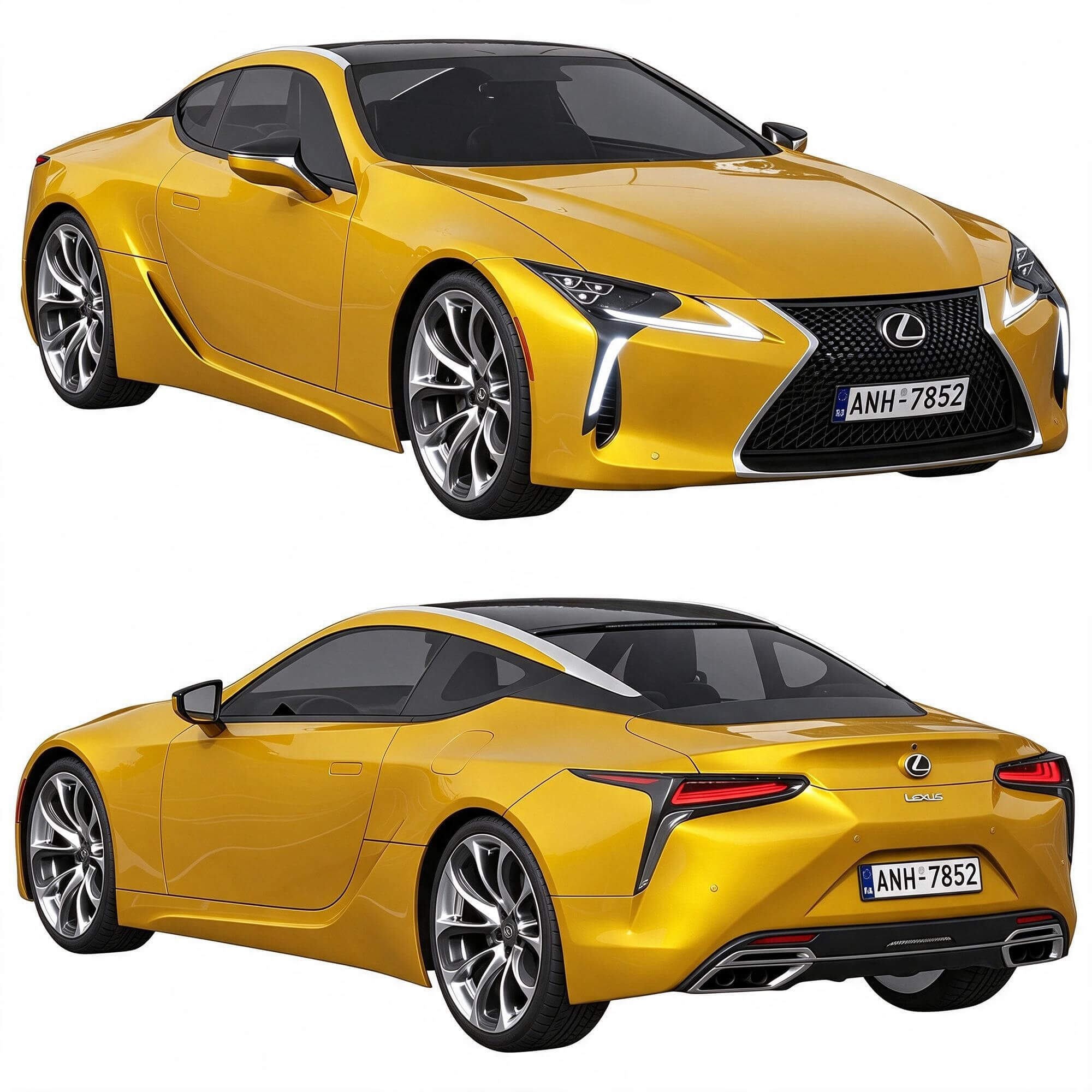 Lexus LC500 Luxury Sport Coupe 3D model 3D Model