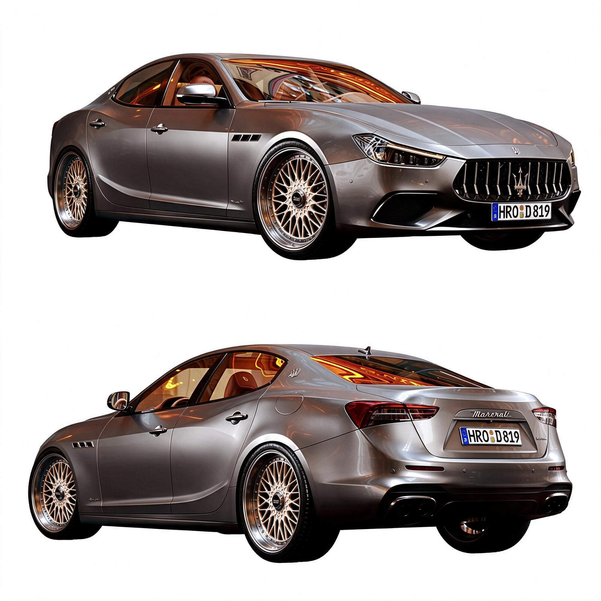 Maserati Ghibli Sport Sedan 3D Model 3D Model