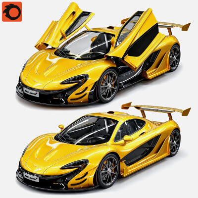 McLaren P1 Supercar 3D Model
