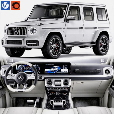 Mercedes AMG G-Class Offroad SUV 3D Model 3D Model