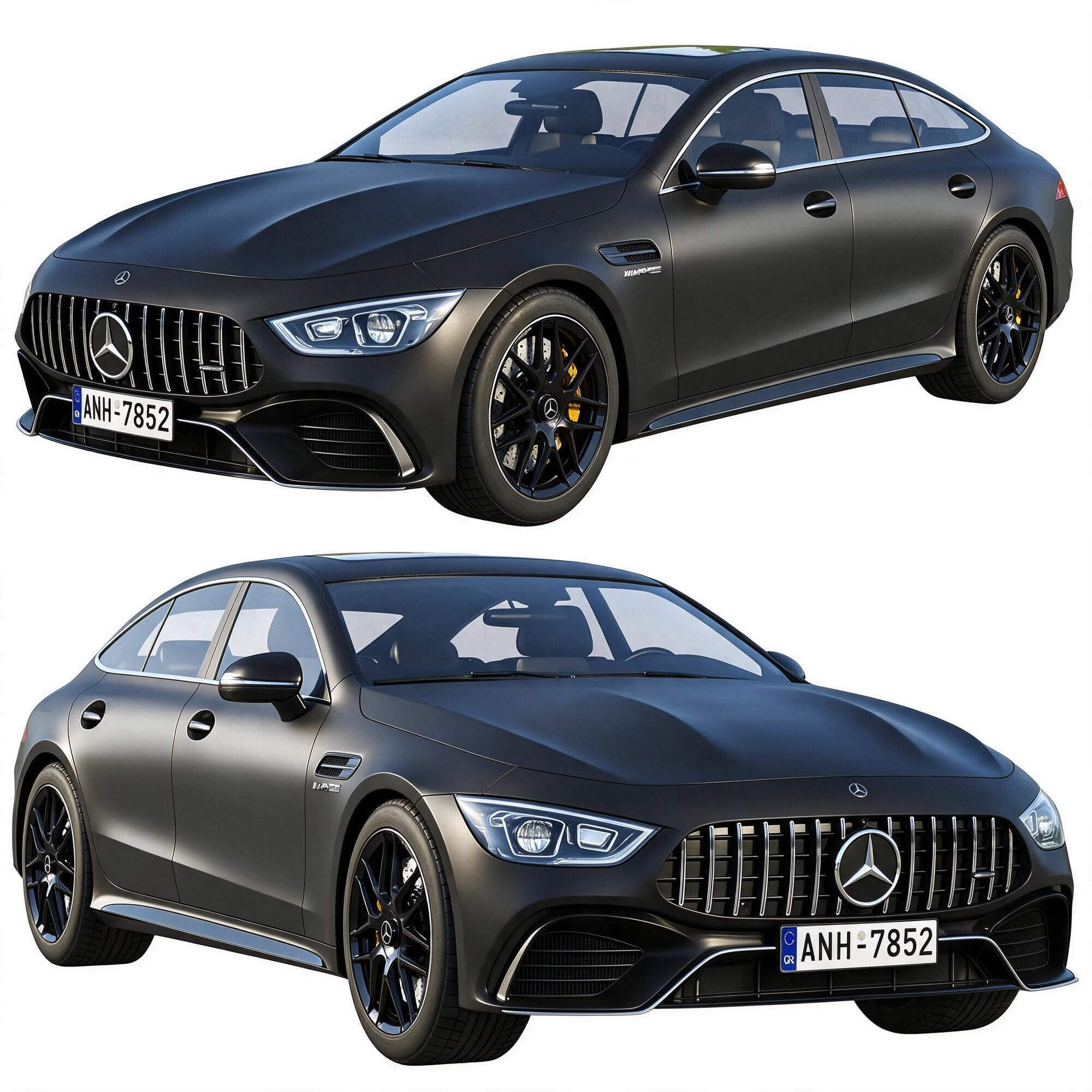 Mercedes AMG GT 4 Door Coupe 3D Model 3D Model