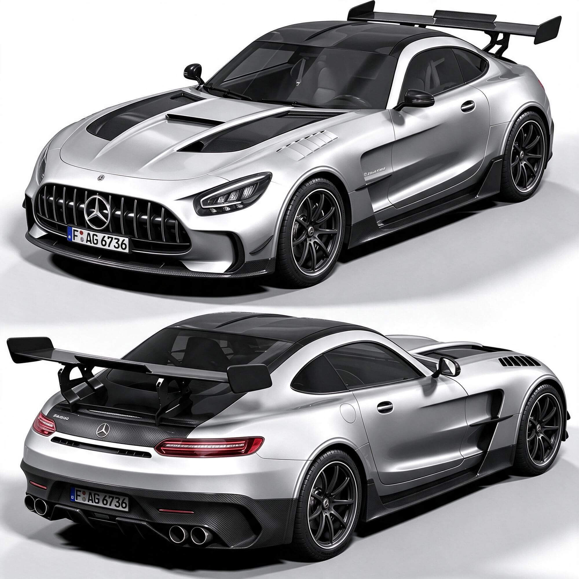 Mercedes AMG GT Black Series 3D Model 3D Model