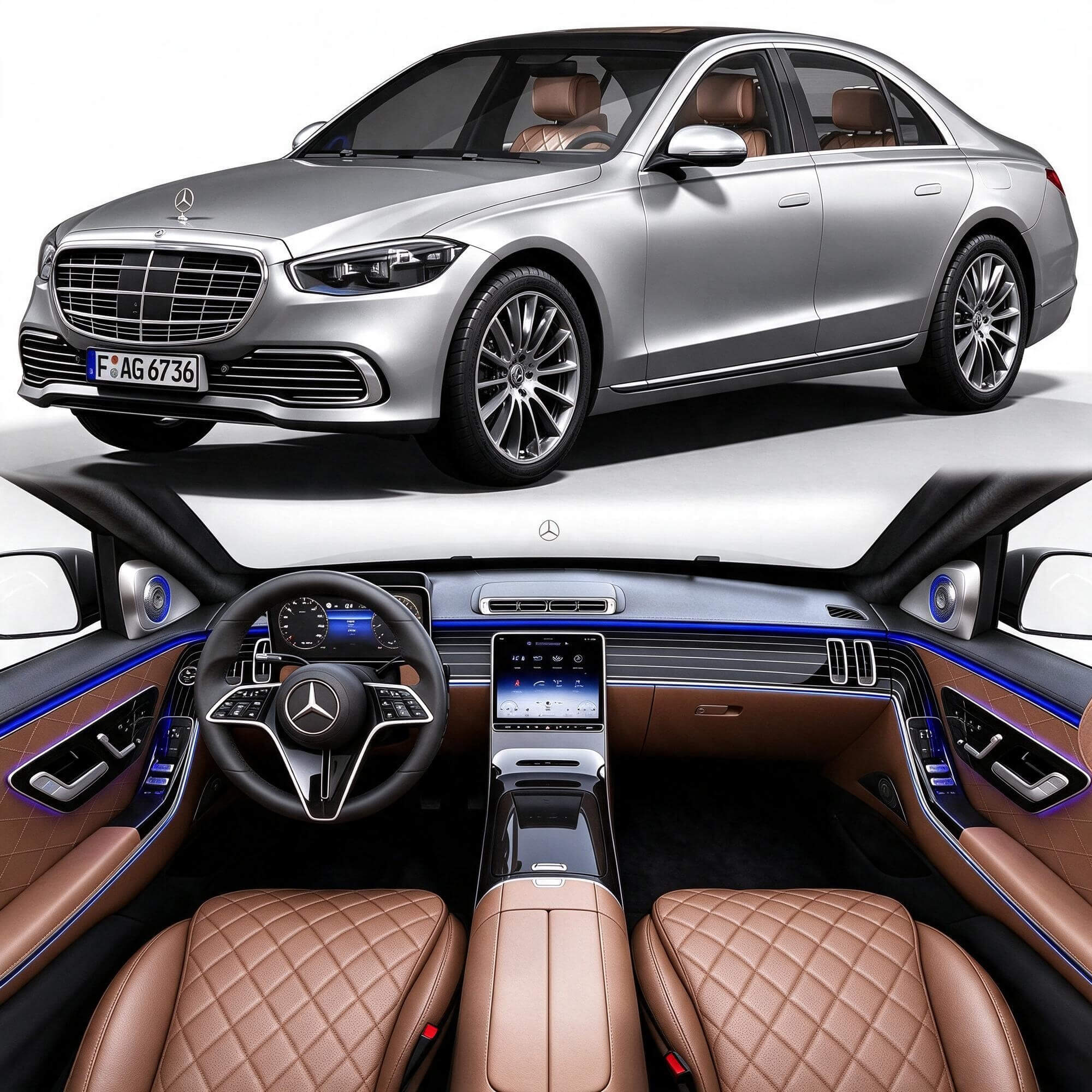 Mercedes-Benz S-Class Sedan 3D Model 3D Model