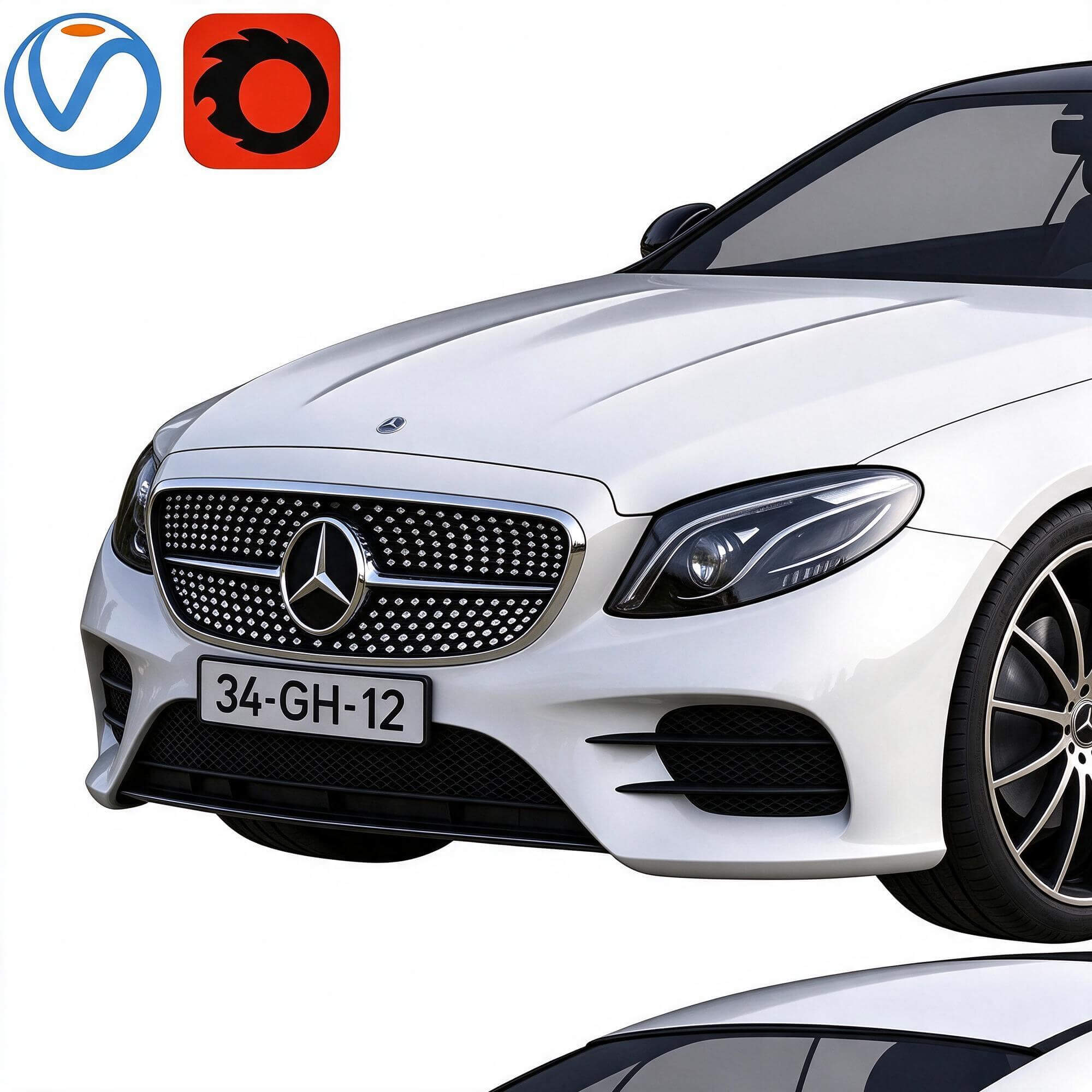 Mercedes E-Class Coupe 3D Model 3D Model