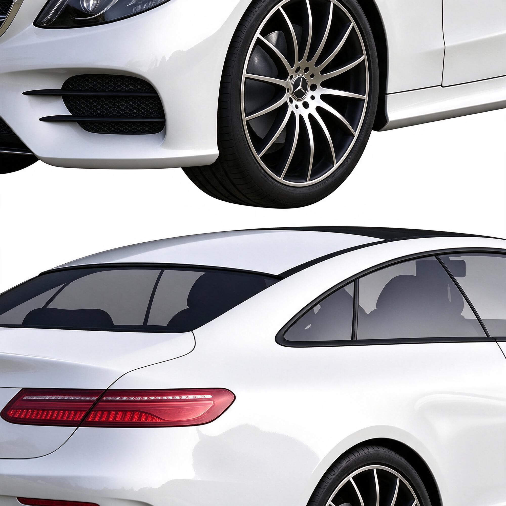 Mercedes E-Class Coupe 3D Model 3D Model