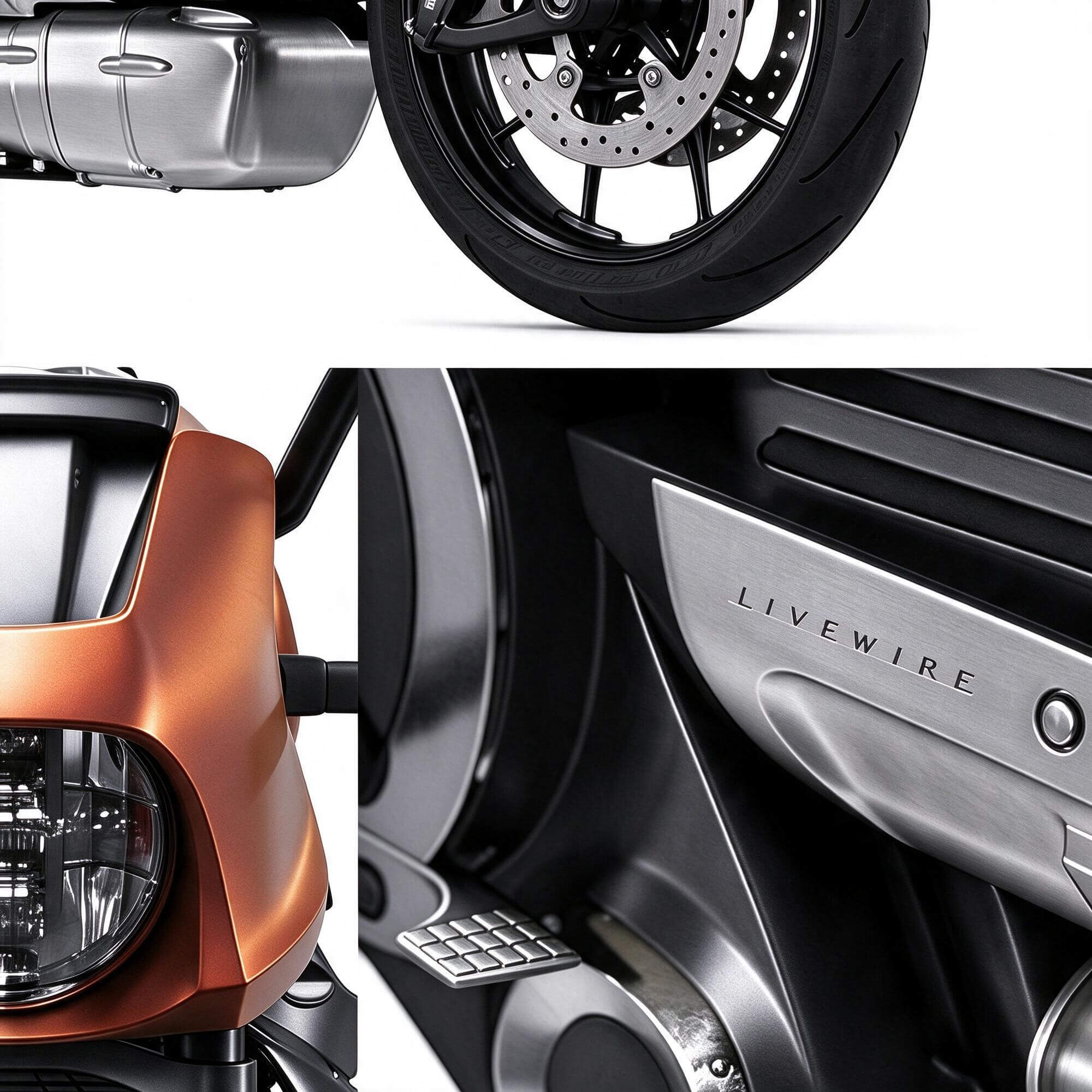 Orange LiveWire Electric Motorcycle 3D Model 3D Model