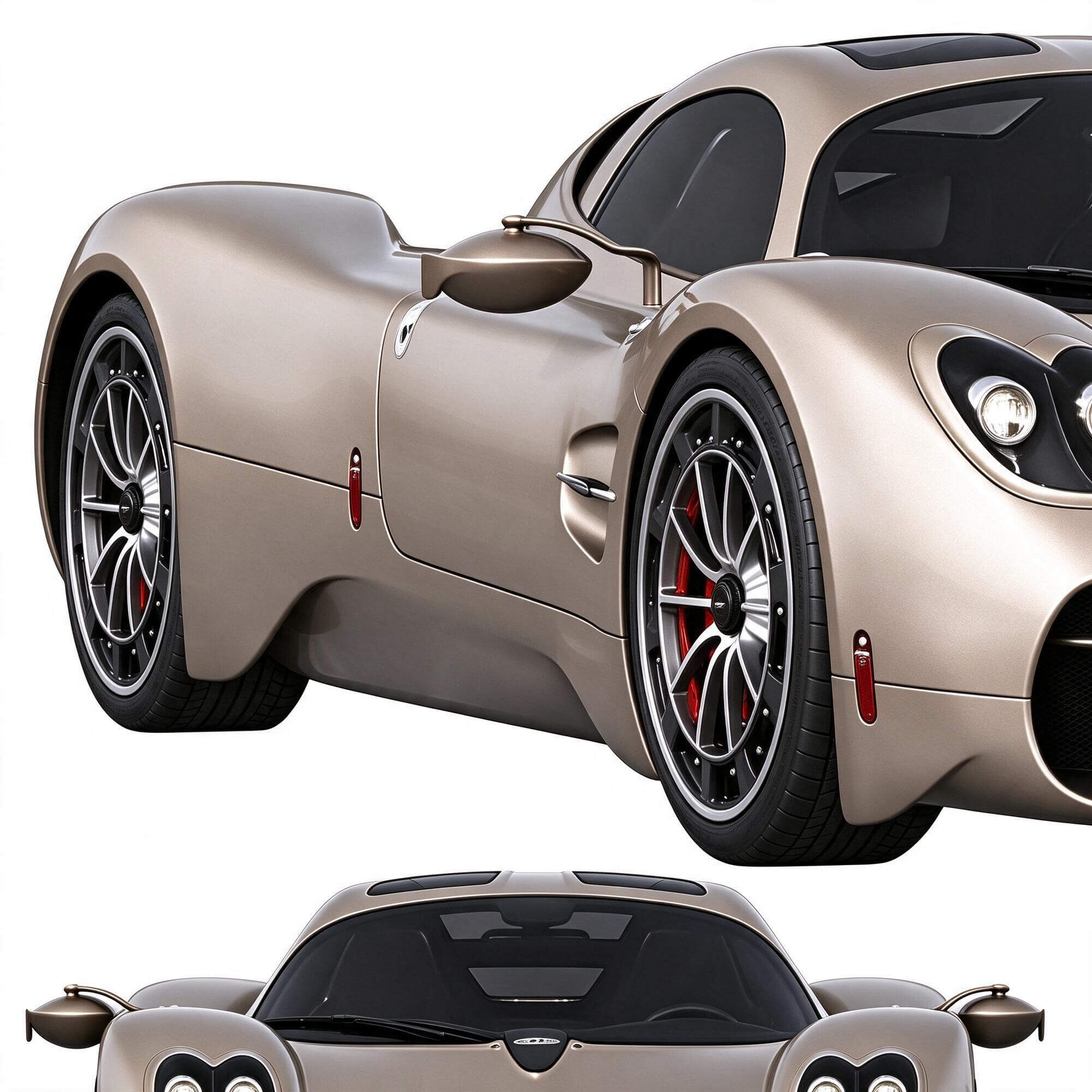 Pagani Utopia Hypercar Sport Coupe 3D Model 3D Model