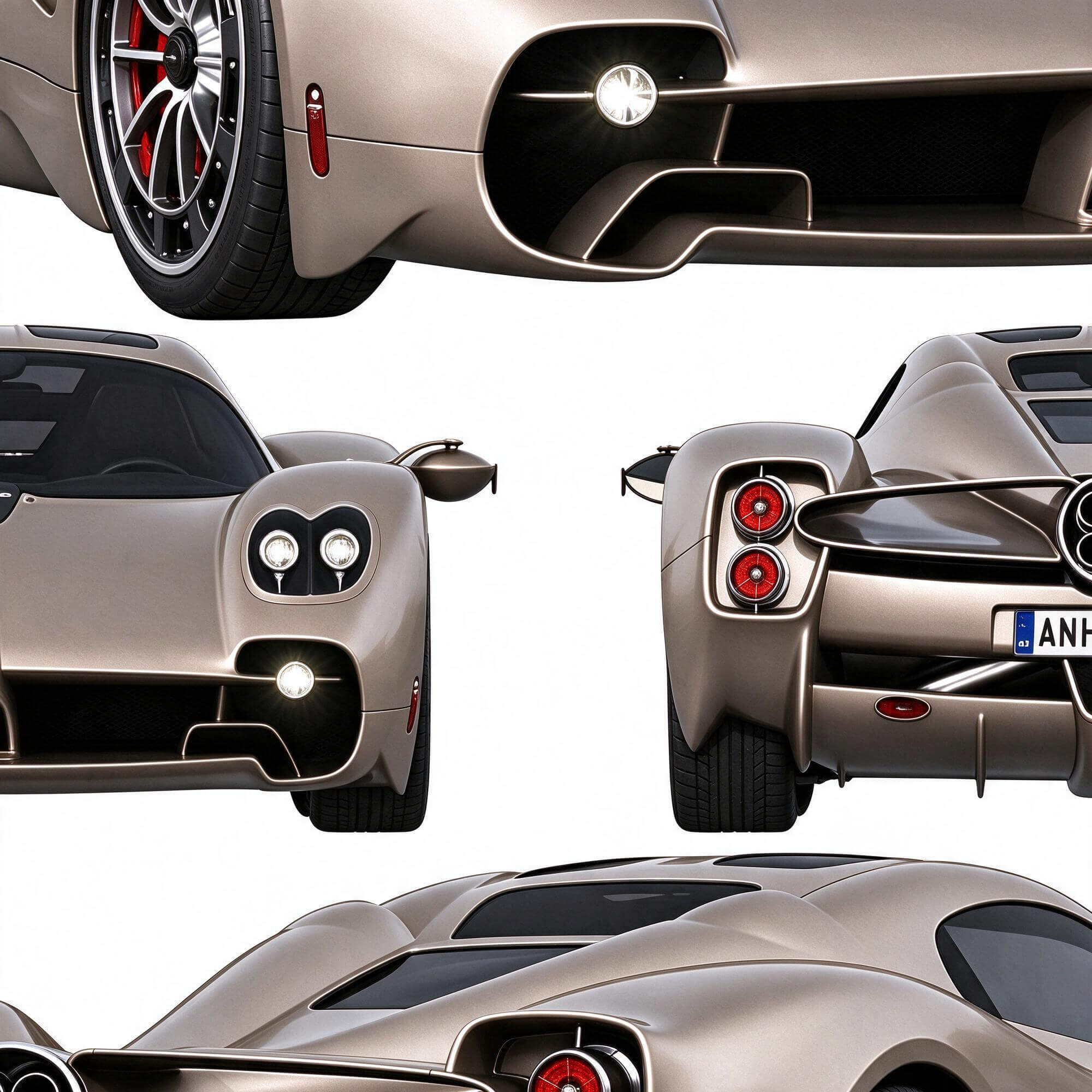 Pagani Utopia Hypercar Sport Coupe 3D Model 3D Model