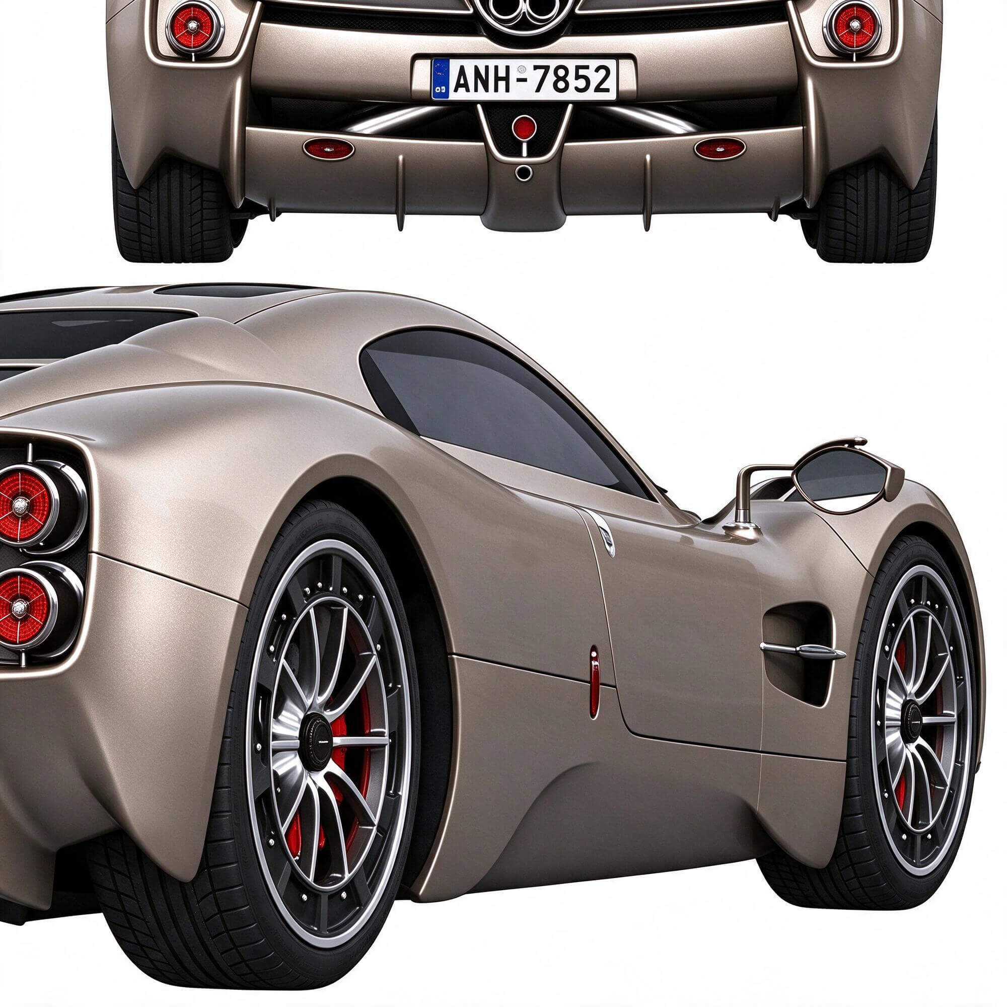Pagani Utopia Hypercar Sport Coupe 3D Model 3D Model