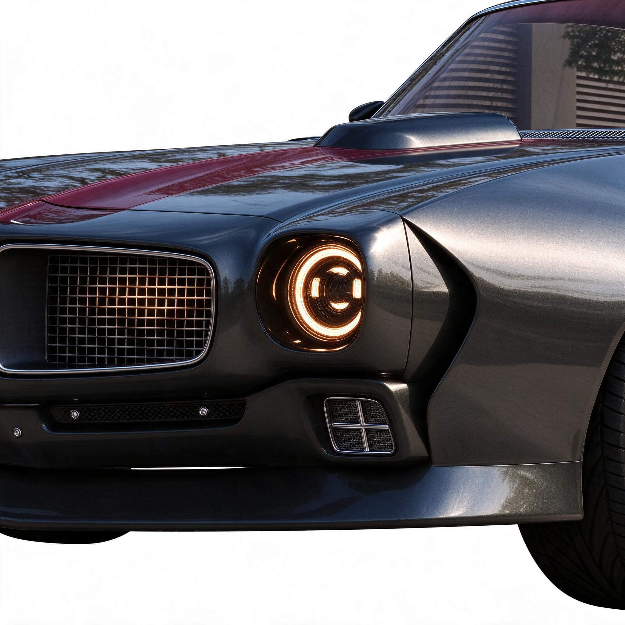 Pontiac Firebird Classic Muscle Car 3d Model 3D Model