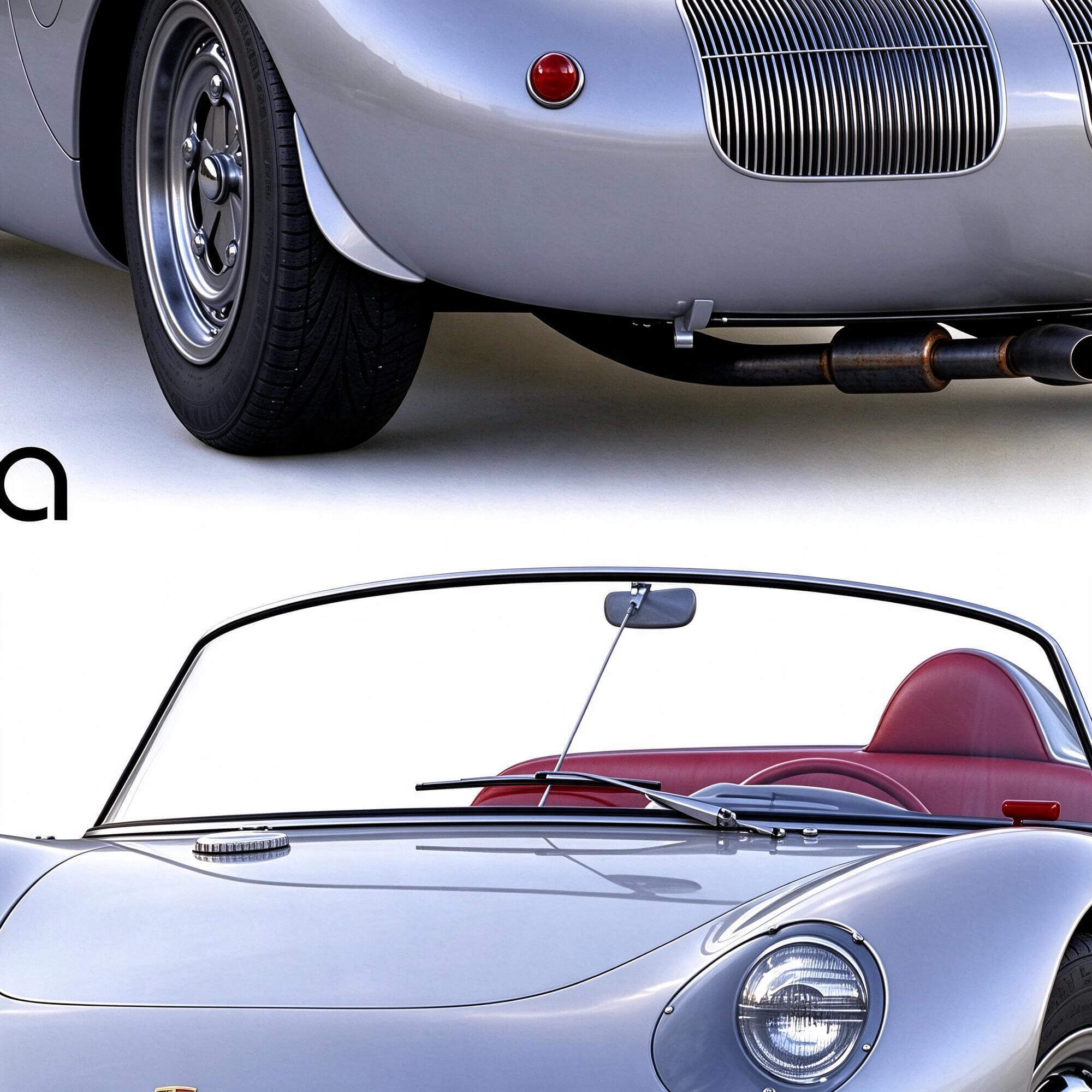 Porsche 550 Spyder Classic Roadster 3D Model 3D Model