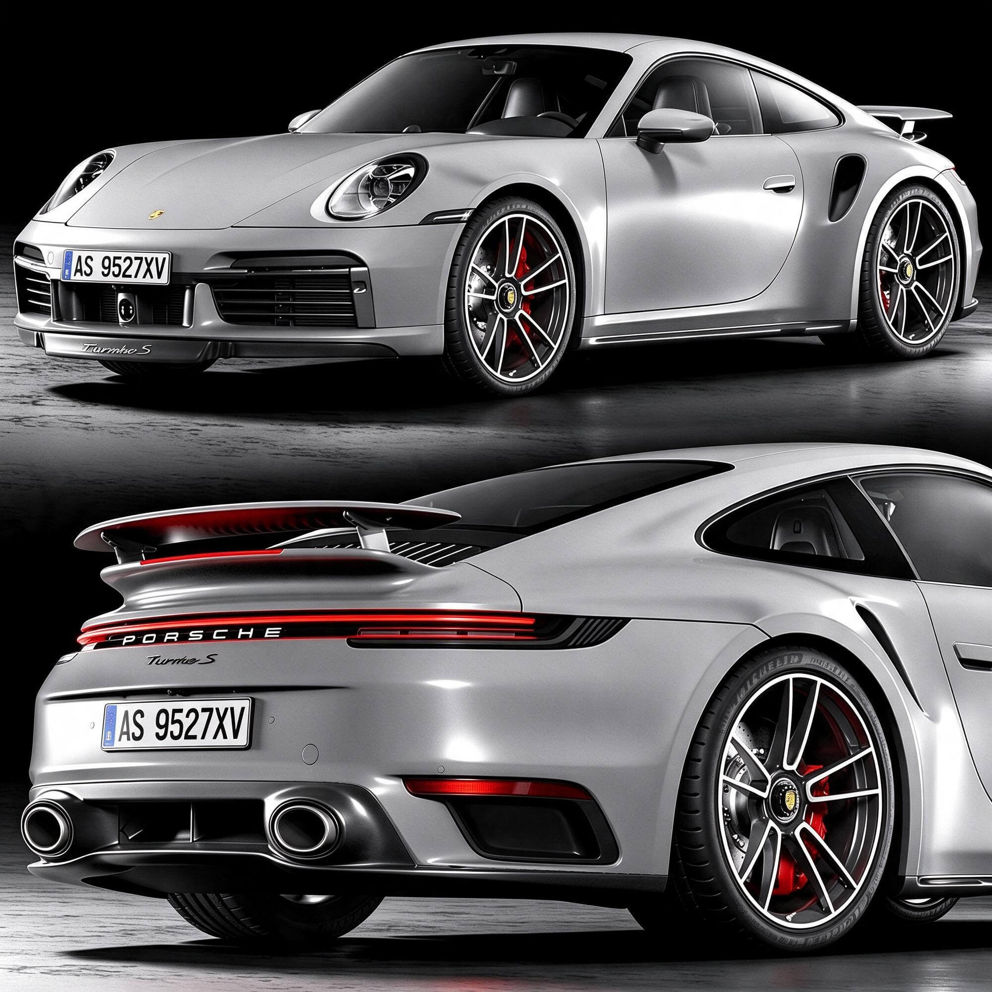 Porsche 911 Turbo S Coupe 3D Model 3D Model