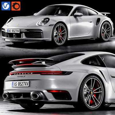 Porsche 911 Turbo S Coupe 3D Model