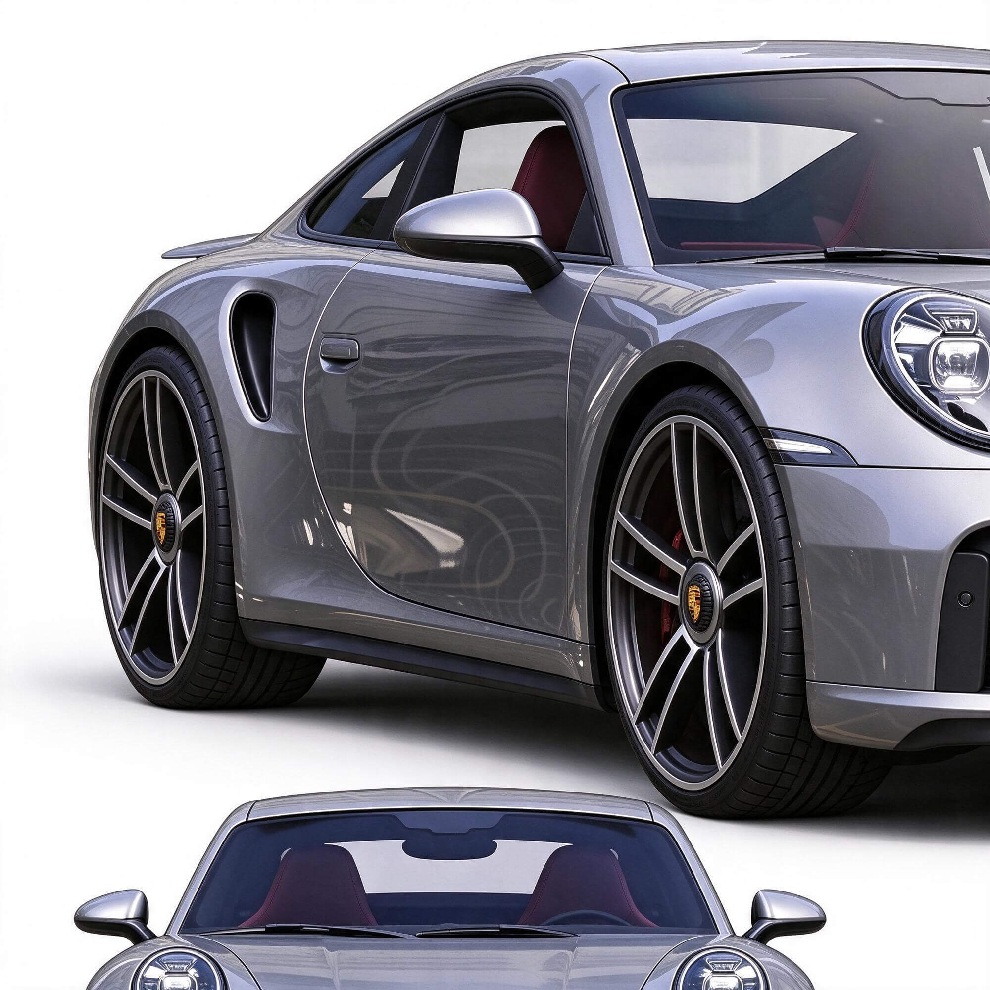 Porsche 911 Turbo S Sport Coupe 3D Model 3D Model