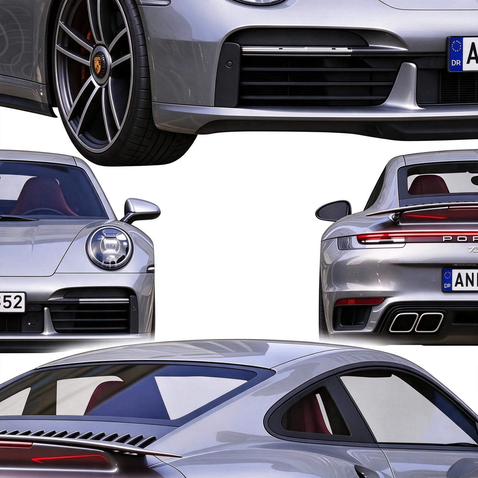 Porsche 911 Turbo S Sport Coupe 3D Model 3D Model