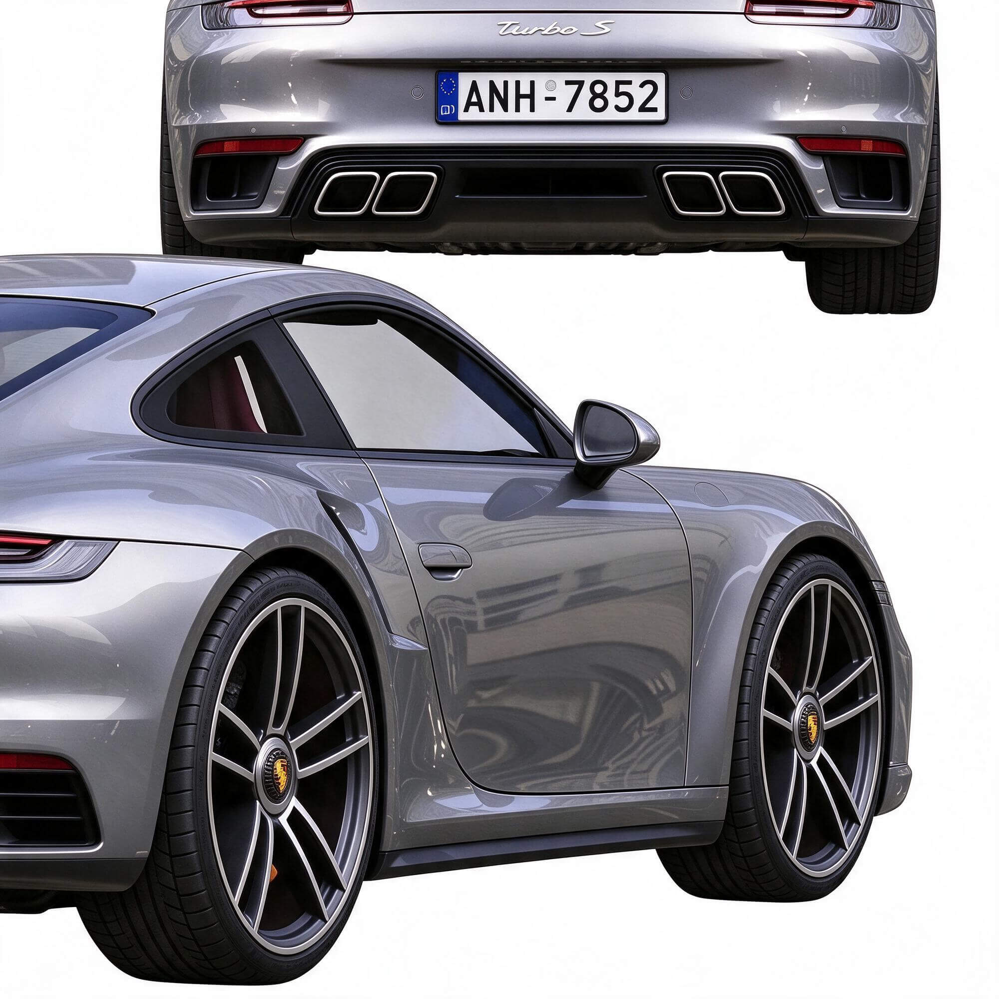 Porsche 911 Turbo S Sport Coupe 3D Model 3D Model