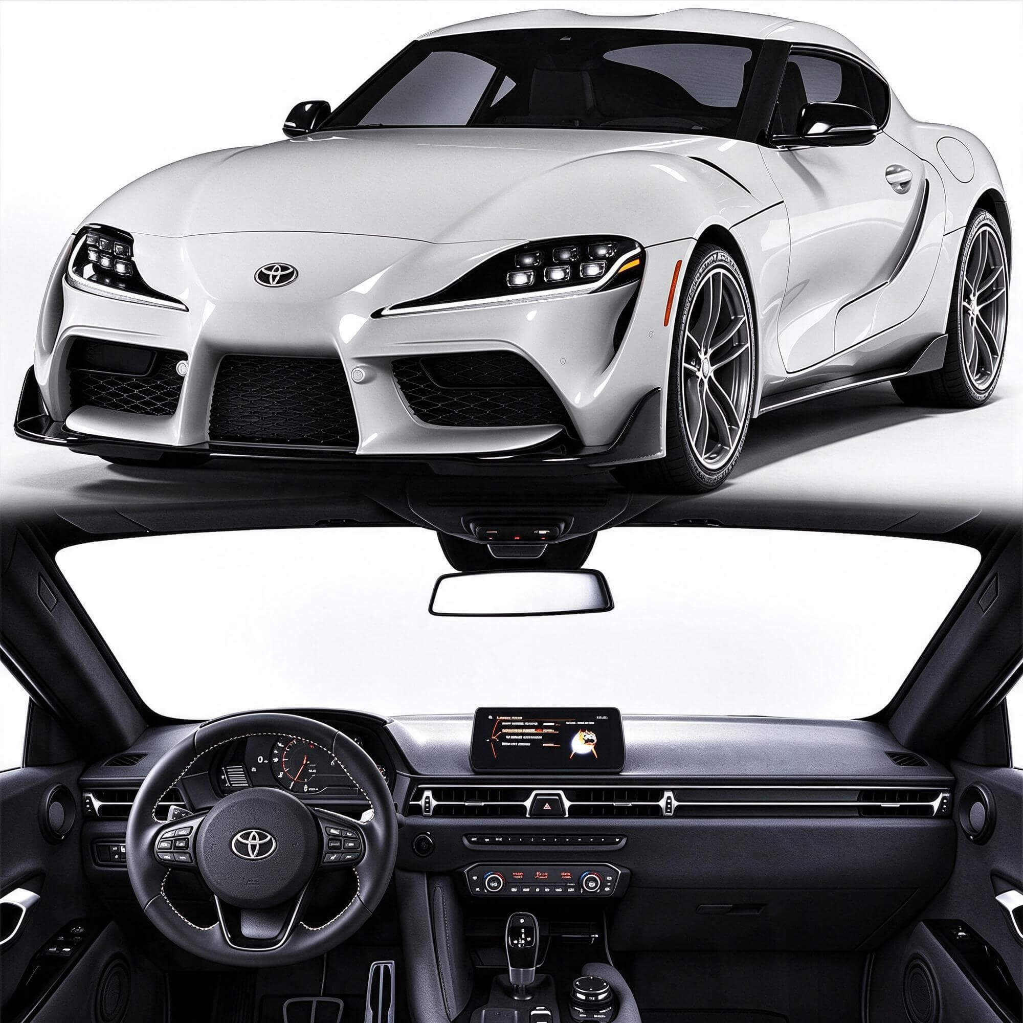 Toyota Supra Sports Car 3D Model 3D Model