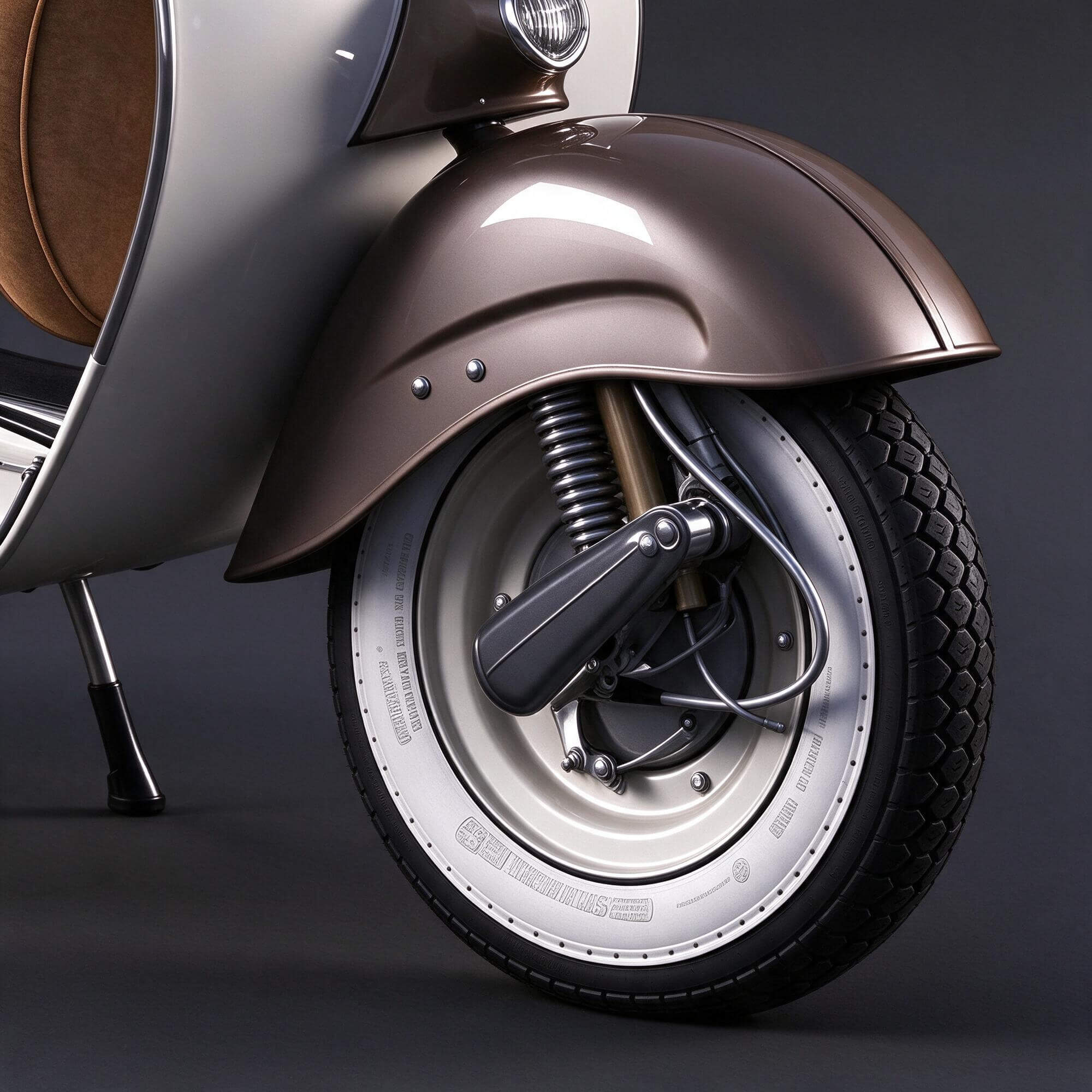 Vespa Classic Retro Scooter 3D Model 3D Model