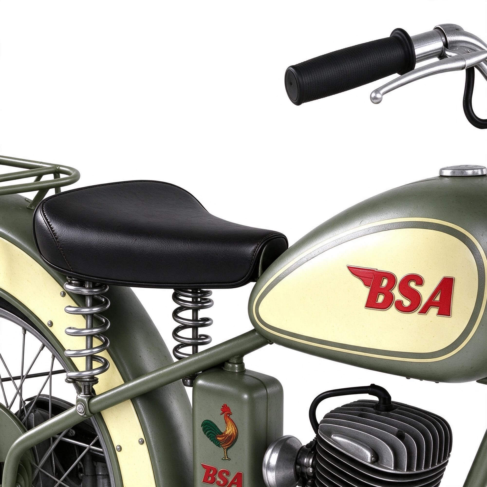 Vintage BSA 125 Classic Retro Motorcycle 3D Model 3D Model
