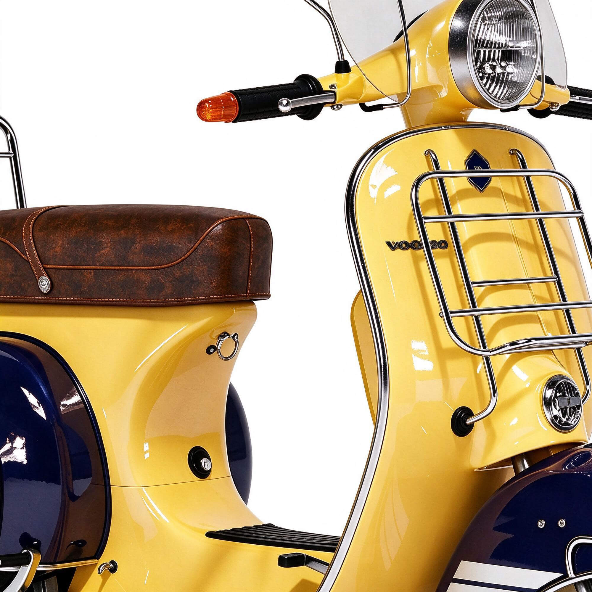 Vintage Vespa Scooter with Windshield 3D Model 3D Model