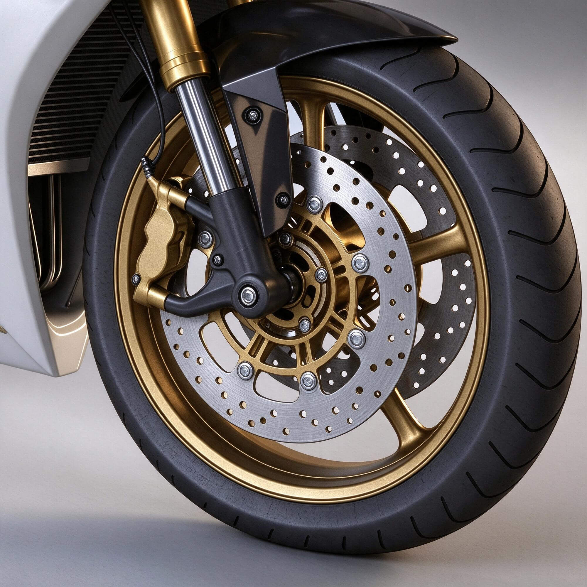 White Triumph Daytona 675 Sport Motorcycle 3D Model 3D Model