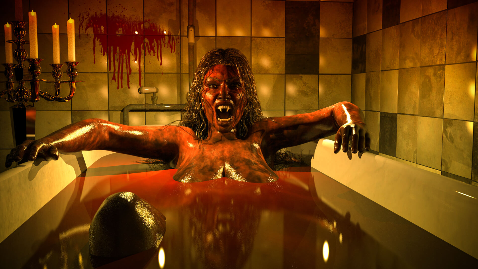 Fresh Blood 3D Render, Digital Artwork by RLove