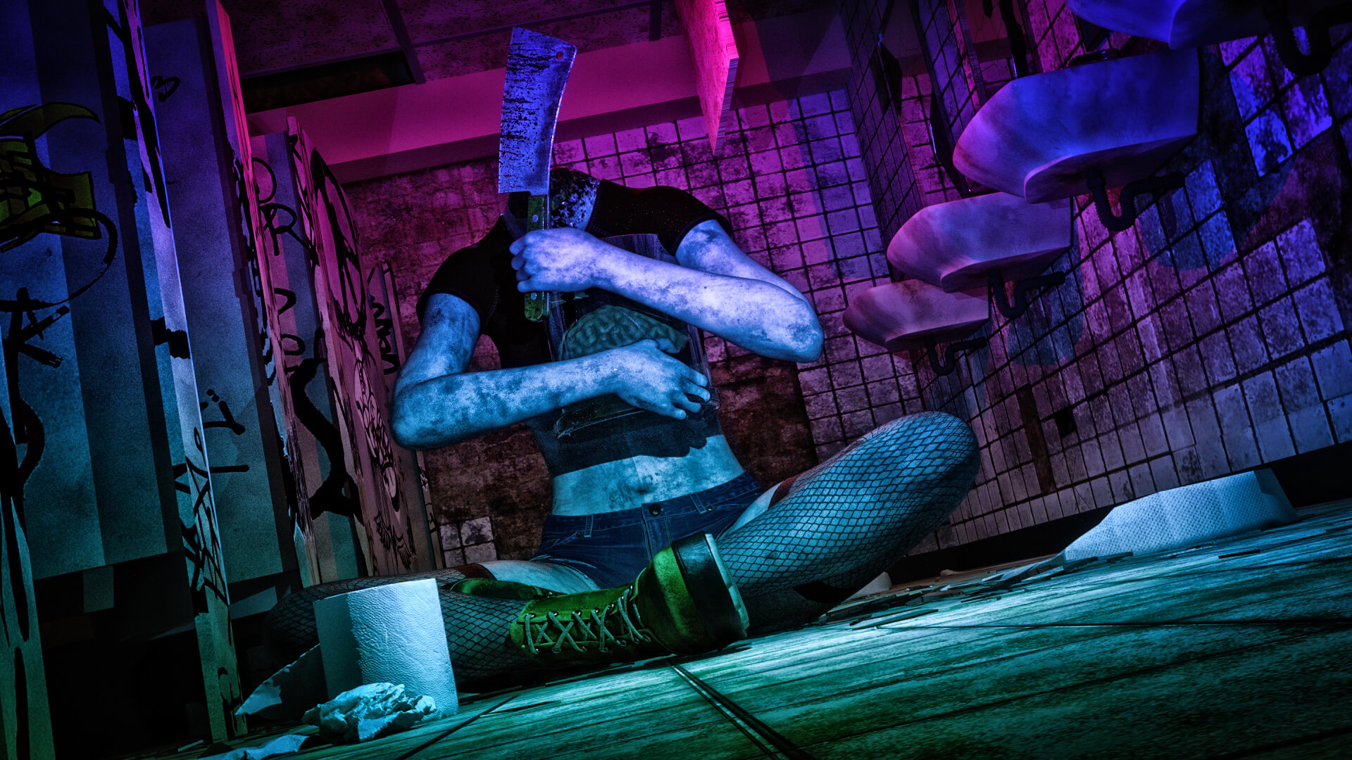 One Track Mind 3D Render, Digital Artwork by RLove