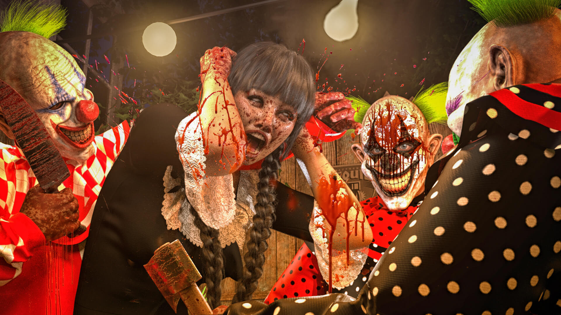 Send in the Clowns 3D Render, Digital Artwork by RLove